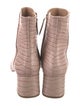 Aquazzura Alligator Animal Print Boots