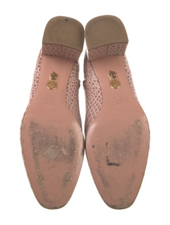 Aquazzura Alligator Animal Print Boots