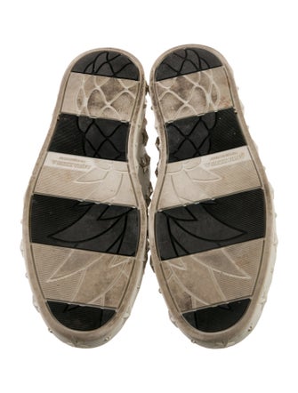 Aquazzura Leather Studded Accents Sneakers