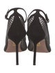Aquazzura Suede Mesh Accents Pumps