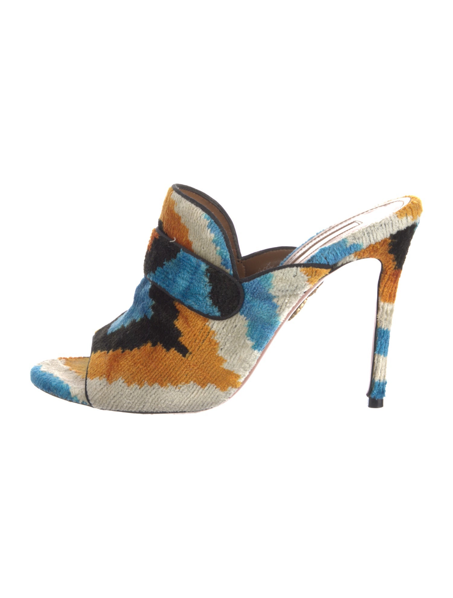 Aquazzura Animal Print Slides