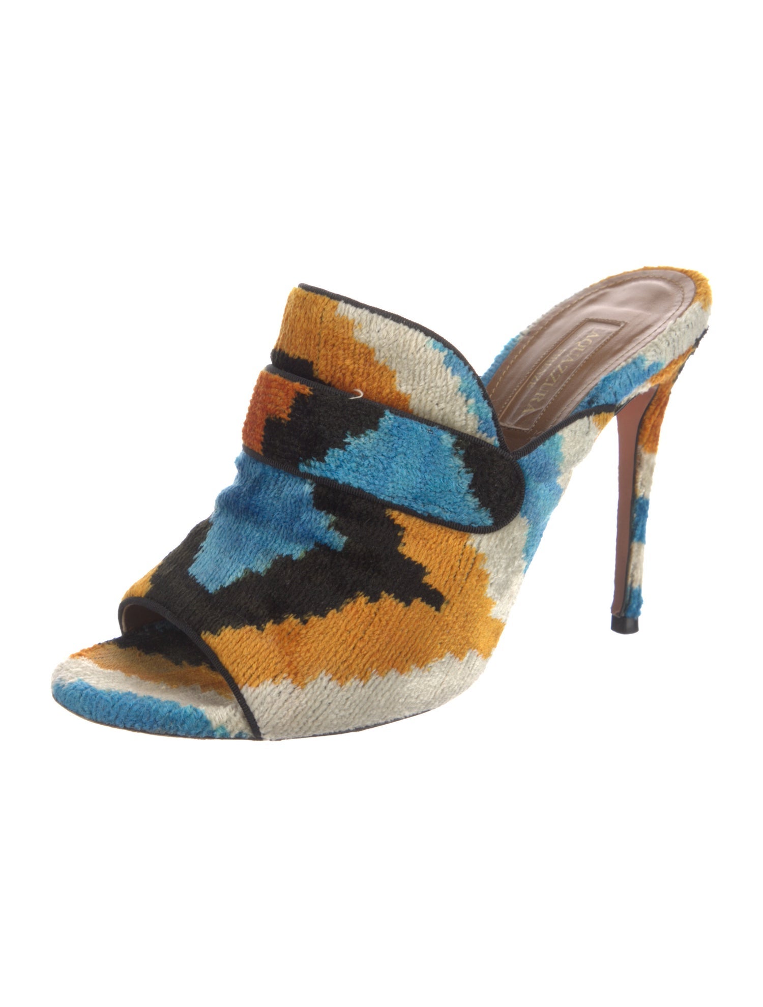 Aquazzura Animal Print Slides