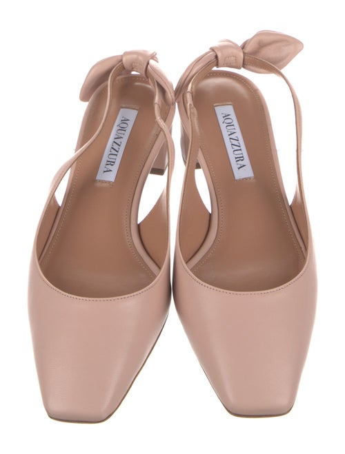 Aquazzura Leather Slingback Pumps