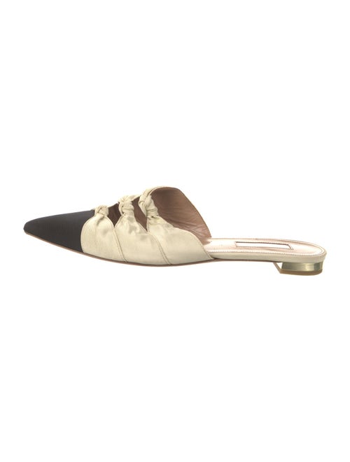Aquazzura Colorblock Pattern Mules