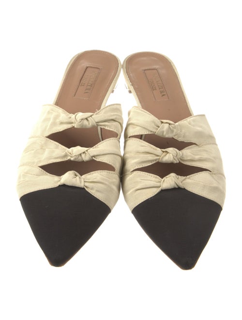 Aquazzura Colorblock Pattern Mules