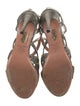 Aquazzura Lizard T-Strap Sandals