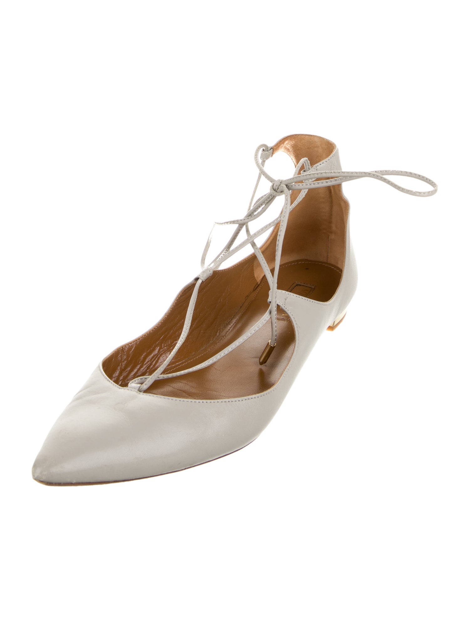 Aquazzura Leather Flats