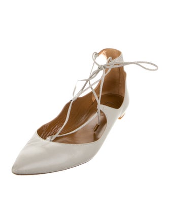 Aquazzura Leather Flats