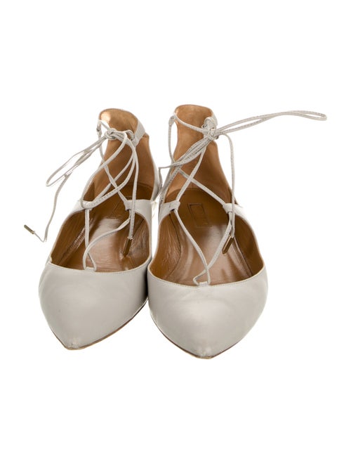 Aquazzura Leather Flats