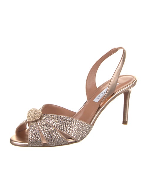 Aquazzura Leather Slingback Sandals