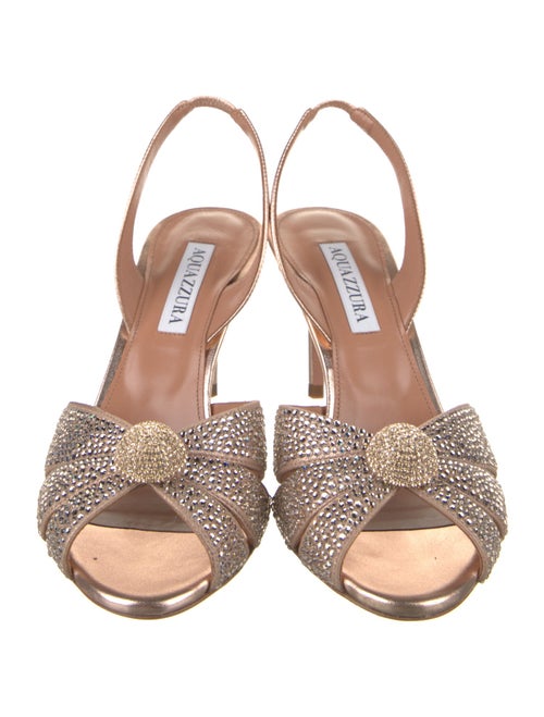 Aquazzura Leather Slingback Sandals