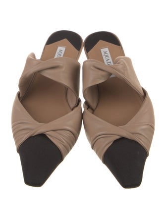 Aquazzura Leather Mules