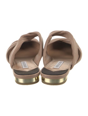 Aquazzura Leather Mules