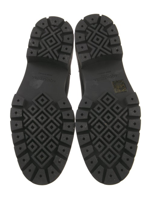 Aquazzura Leather Moto Boots