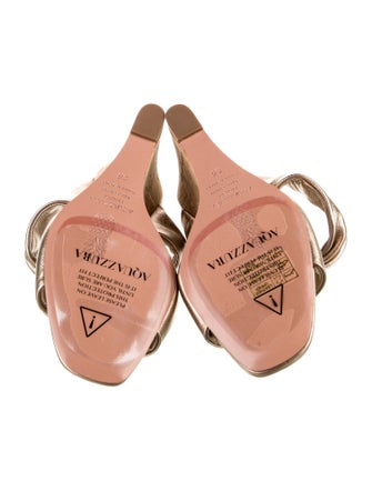 Aquazzura Leather Slides