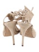 Aquazzura Suede Cutout Accent Sandals