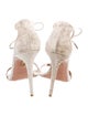 Aquazzura Suede Animal Print Sandals