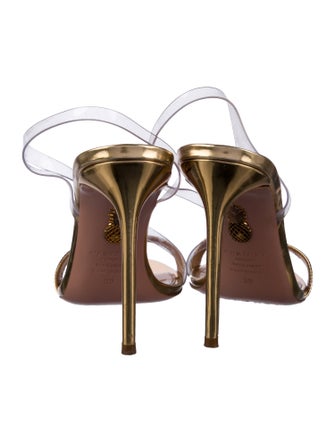 Aquazzura Leather Slingback Sandals