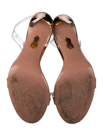Aquazzura Leather Slingback Sandals