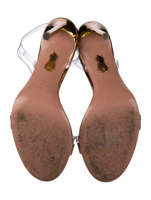 Aquazzura Leather Slingback Sandals