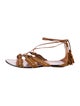 Aquazzura Suede Tassel Accents Gladiator Sandals