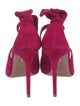 Aquazzura Suede Bow Accents Slingback Pumps