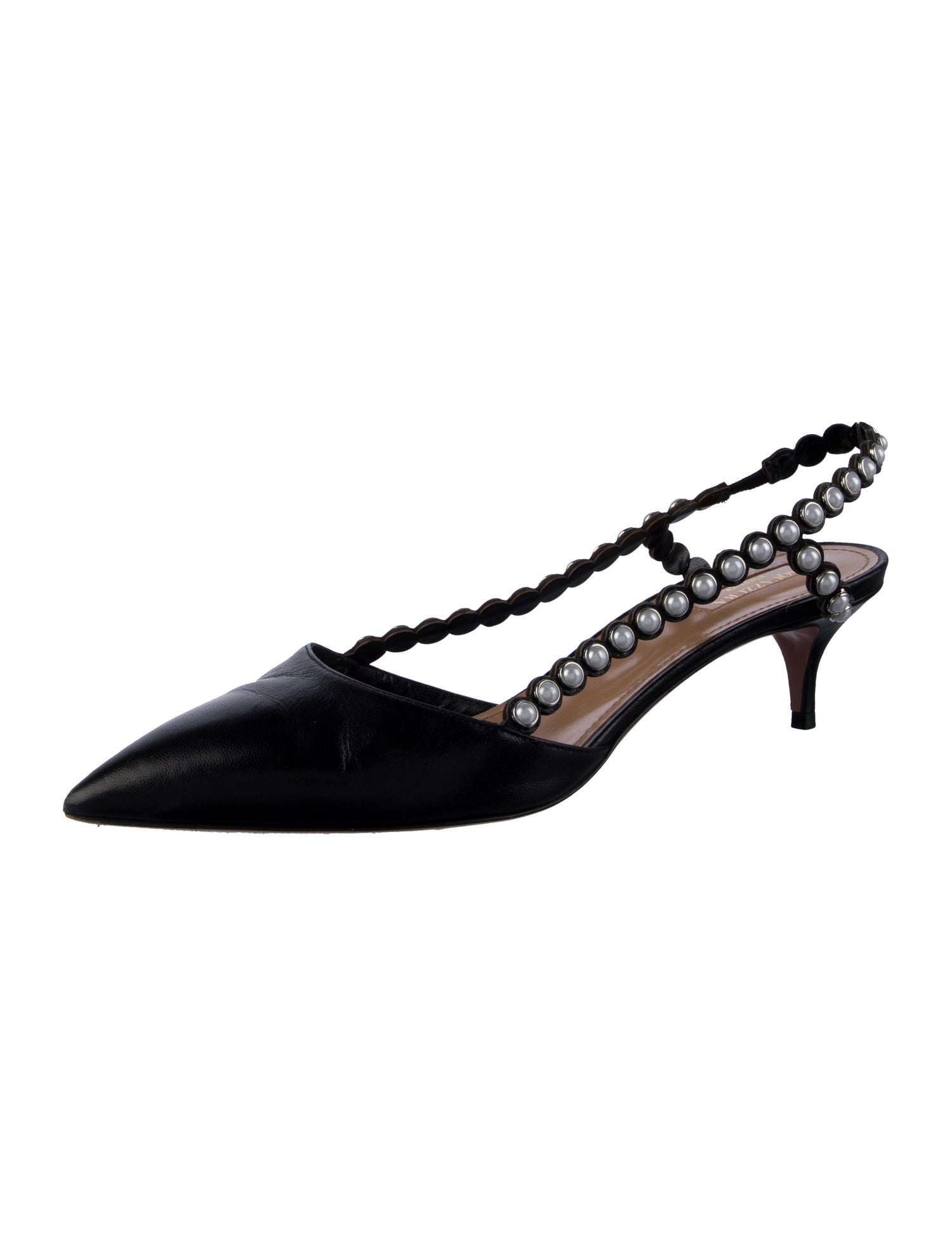 Aquazzura Leather Slingback Pumps