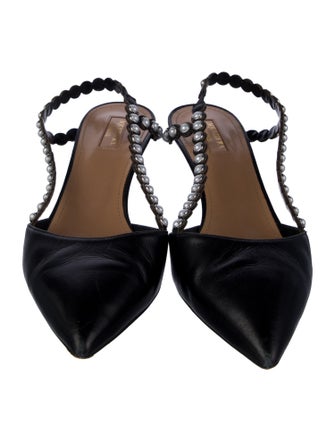Aquazzura Leather Slingback Pumps