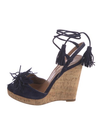 Aquazzura Suede Espadrilles