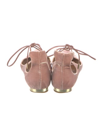 Aquazzura Velvet Flats