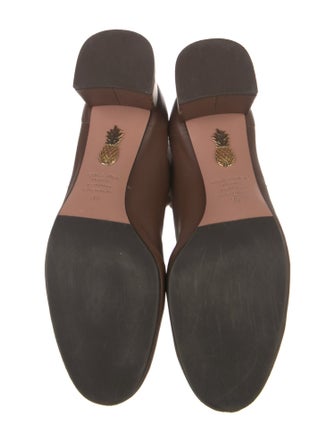 Aquazzura Leather Combat Boots