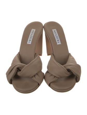Aquazzura Leather Slides