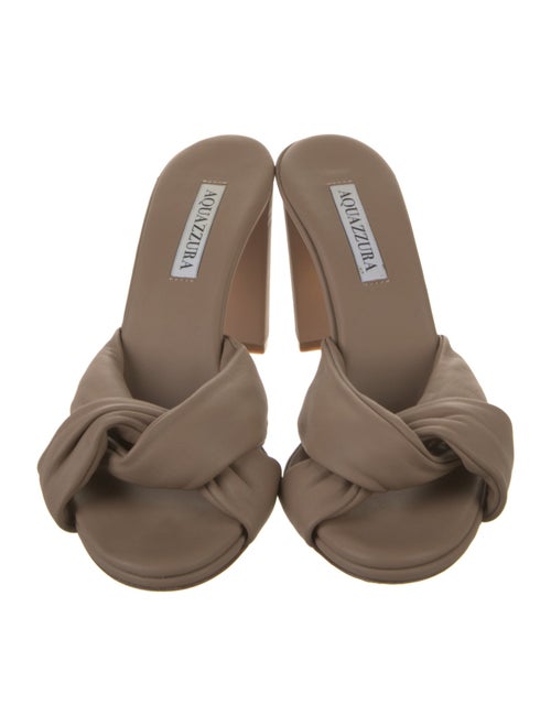 Aquazzura Leather Slides