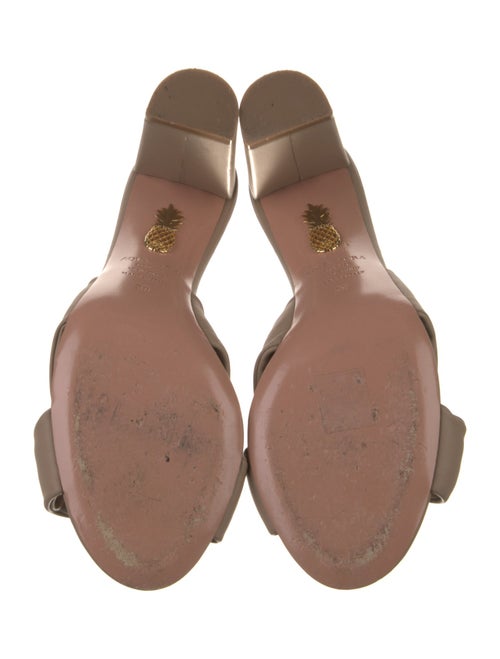 Aquazzura Leather Slides