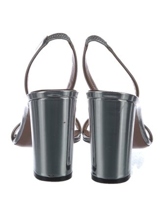 Aquazzura Patent Leather Slingback Sandals