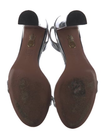 Aquazzura Patent Leather Slingback Sandals