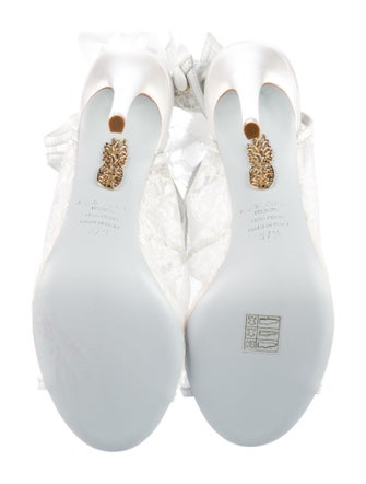 Aquazzura Lace Lace Trim Embellishment Sandals