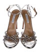 Aquazzura PVC Crystal Embellishments Gladiator Sandals