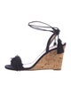 Aquazzura Suede Colorblock Pattern Sandals