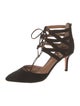 Aquazzura Suede D'Orsay Pumps
