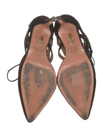 Aquazzura Suede D'Orsay Pumps