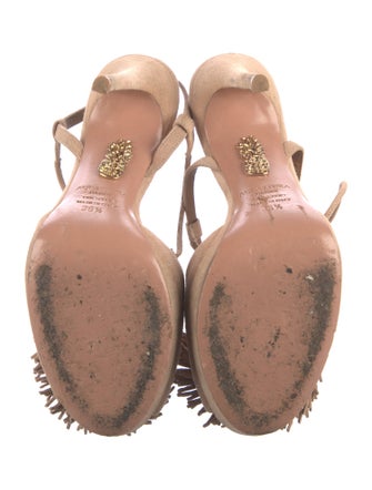 Aquazzura Suede D'Orsay Pumps