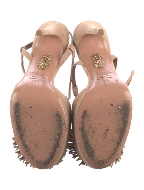 Aquazzura Suede D'Orsay Pumps