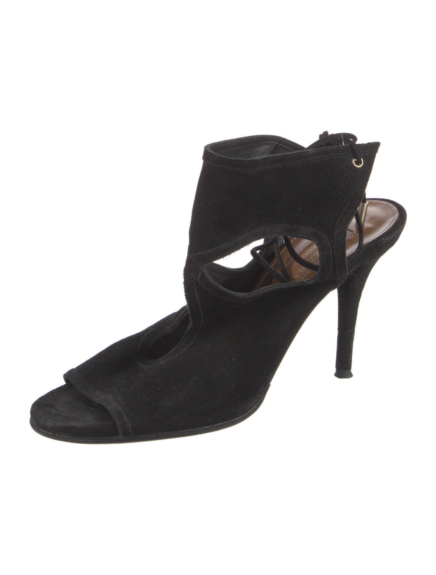 Aquazzura Suede Slingback Sandals