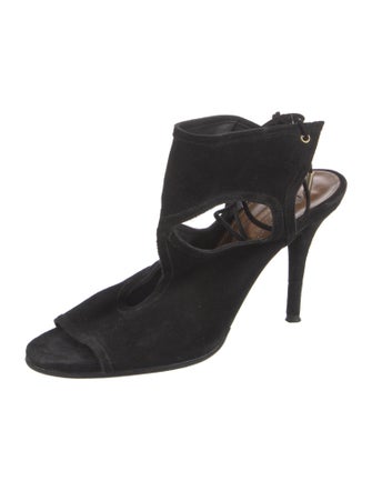 Aquazzura Suede Slingback Sandals