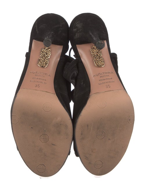 Aquazzura Suede Slingback Sandals