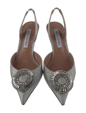 Aquazzura Glitter Slingback Pumps