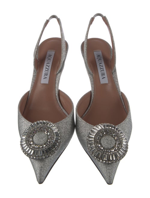 Aquazzura Glitter Slingback Pumps