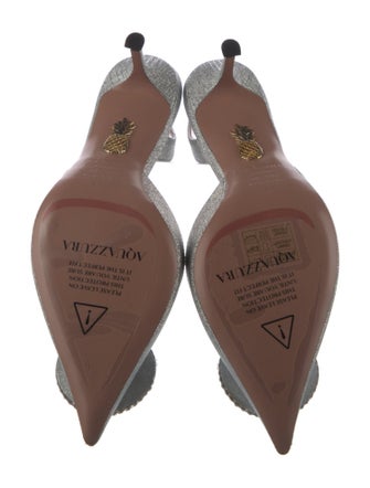 Aquazzura Glitter Slingback Pumps