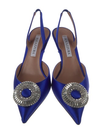 Aquazzura Satin Slingback Pumps